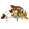 Piano Theme Outdoor Kids Wooden Playground Slide