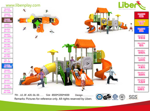 Liben Outdoor Playground Combined Slide For Amusement Park 