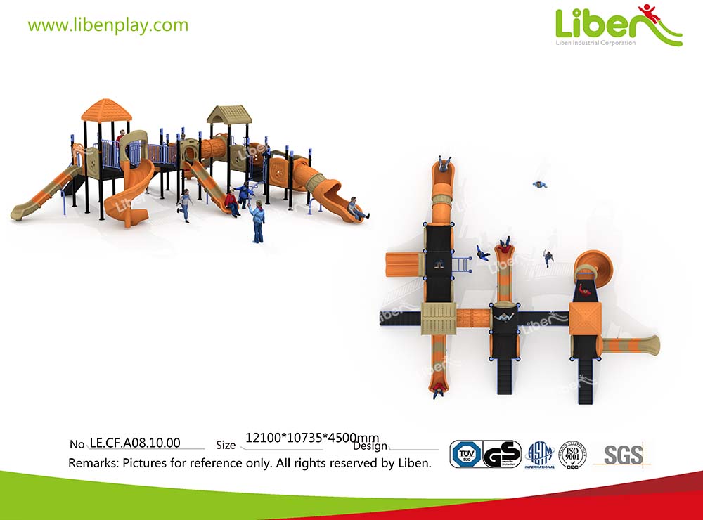 Liben Outdoor Entertainment Plastic Slide for Kids Use