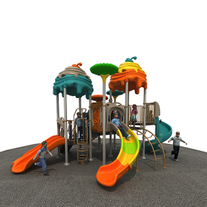 Outdoor Playground Facilities Plastic Slide Children's Park Design